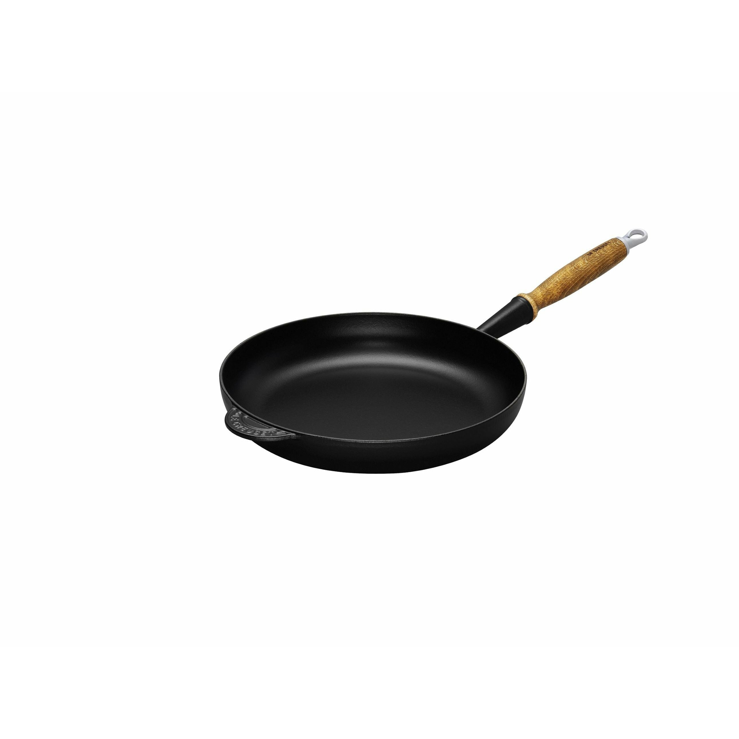 Le Creuset Tradition Frying Pan With Wooden Handle 24 Cm, Black