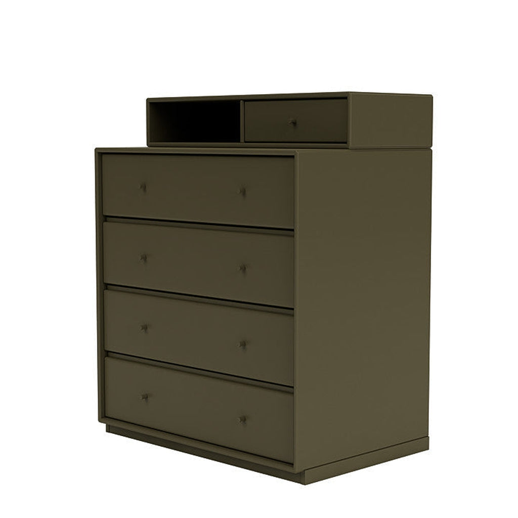 Montana Keep Chest Of Drawers With 3 Cm Plinth, Oregano Green