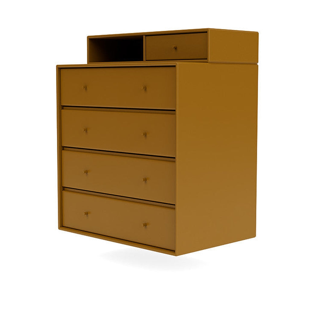 Montana Keep Chest Of Drawers With Suspension Rail, Amber Yellow