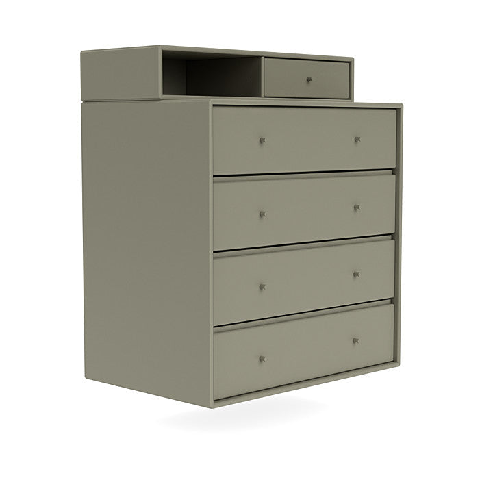 Montana Keep Chest Of Drawers With Suspension Rail, Fennel Green