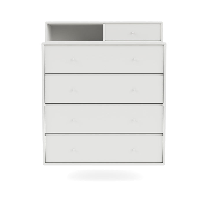 Montana Keep Chest Of Drawers With Suspension Rail, White