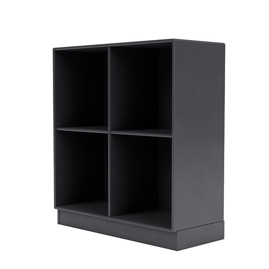 Montana Show Bookcase With 7 Cm Plinth, Carbon Black