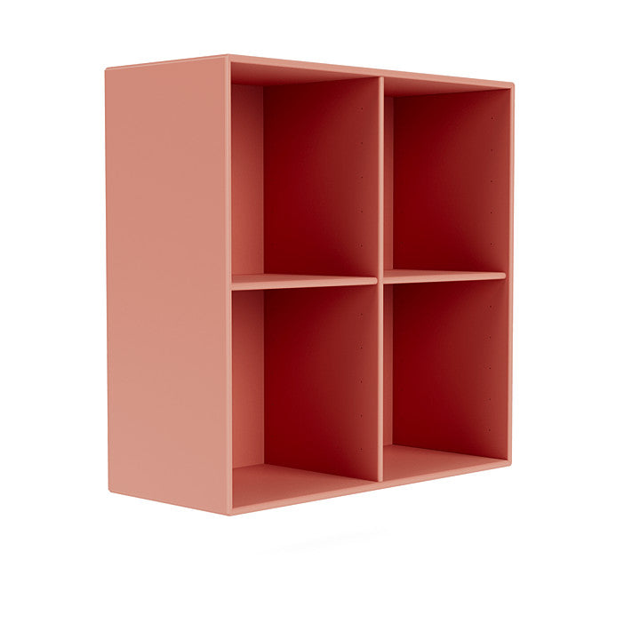 Montana Show Bookcase With Suspension Rail, Rhubarb Red