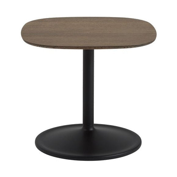 Muuto Soft Side Tables øx H 45x40, Solid Smoked Oak/Black