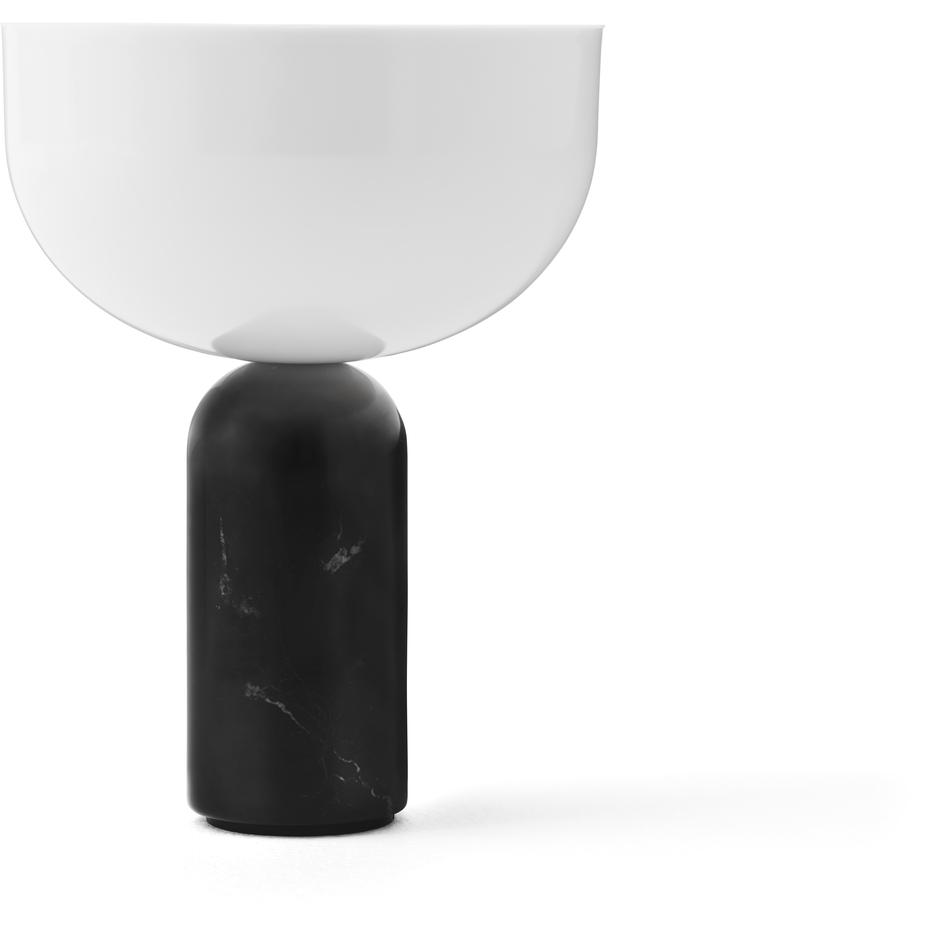 New Works Kizu Portable Table Lamp, Black Marble