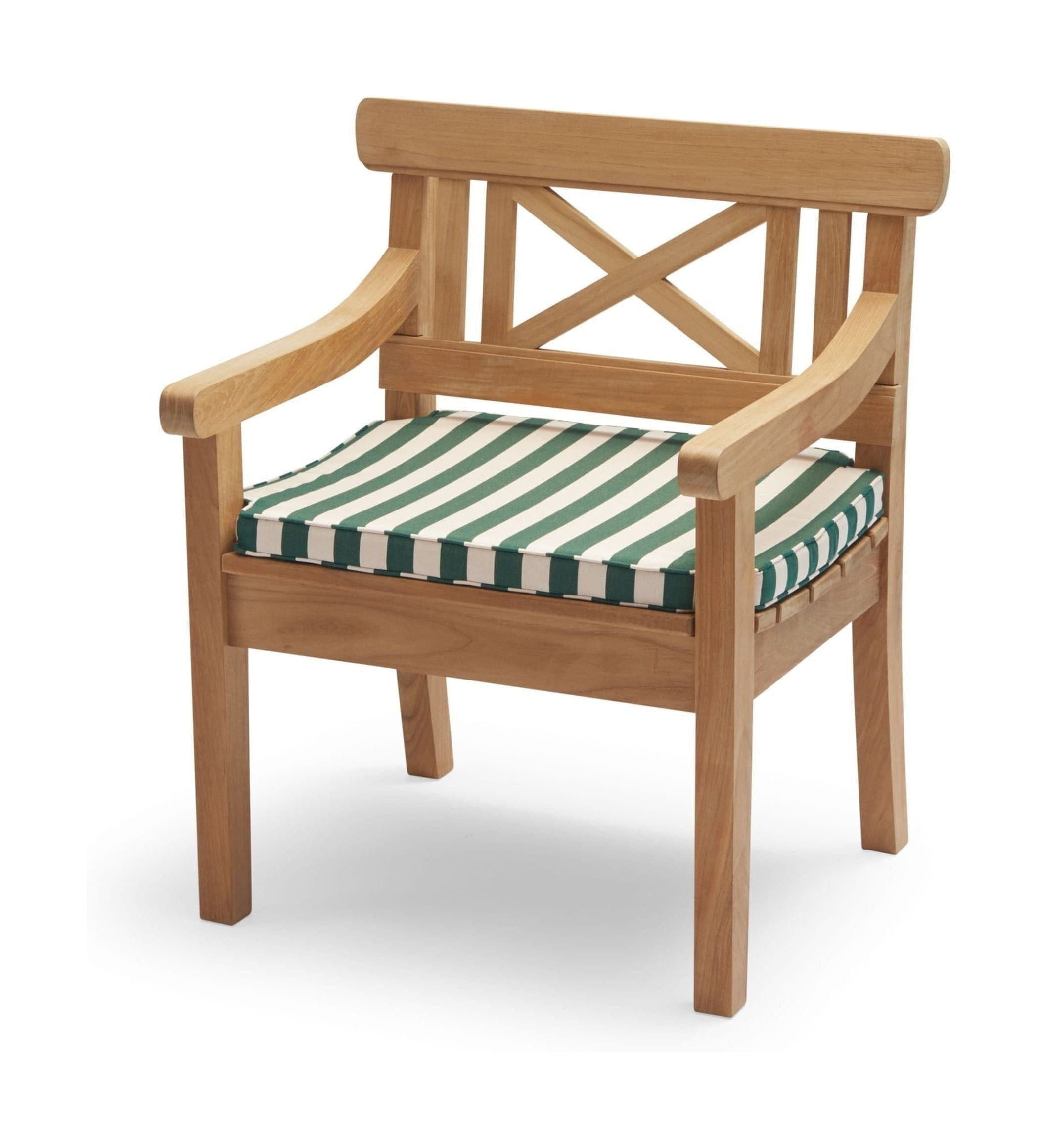 Skagerak Seat Cushion For Drachmann Chair, Light Apricot/Dark Green