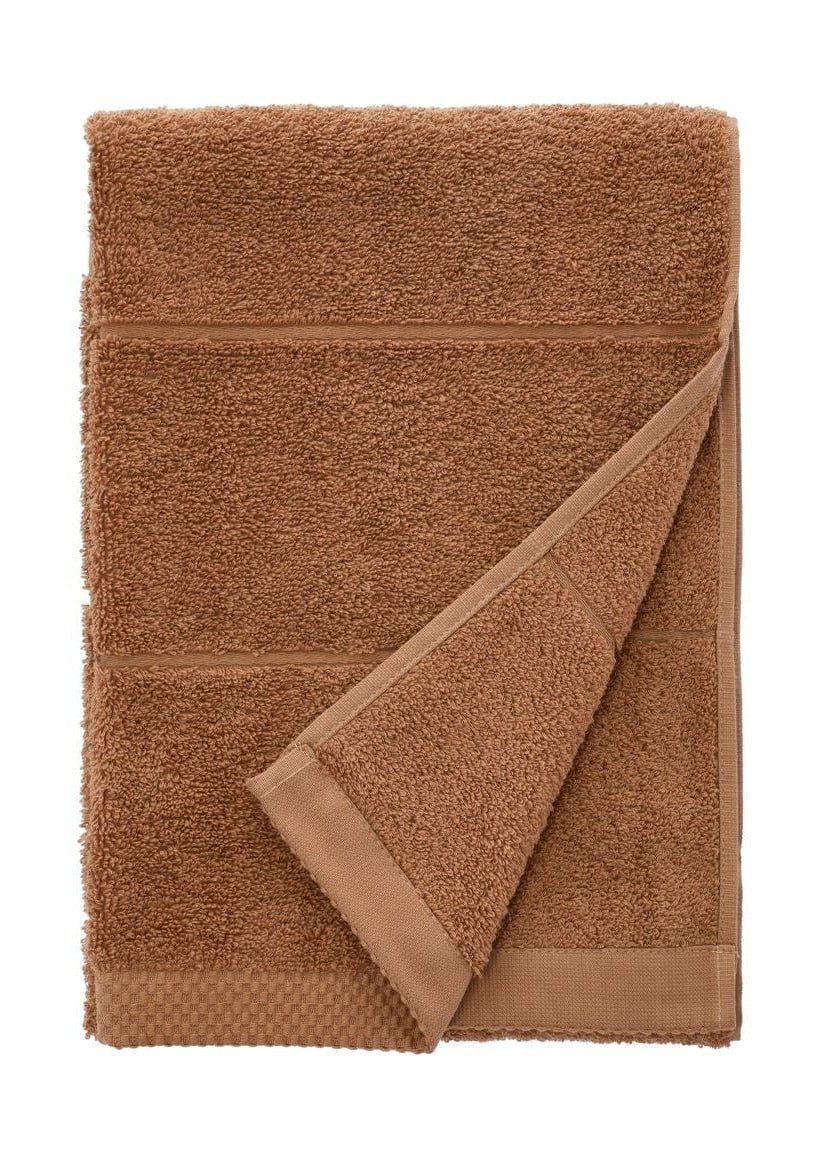 Södahl Line Towel 70x140, Toffee Brown