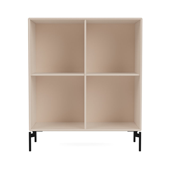 Montana Show Bookcase With Legs, Clay/Black