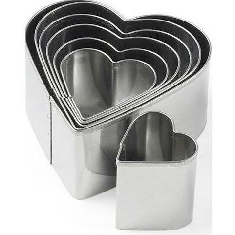 Blomsterbergs Cookie Cutter Set Heart, 7 Pieces