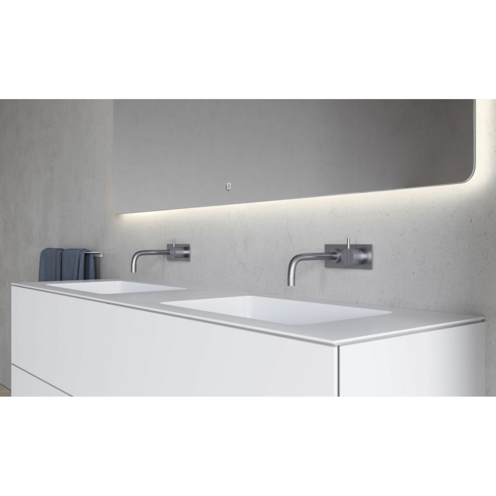 Copenhagen Bath Sq2 Double Cabinet With Double Washing, L160 Cm