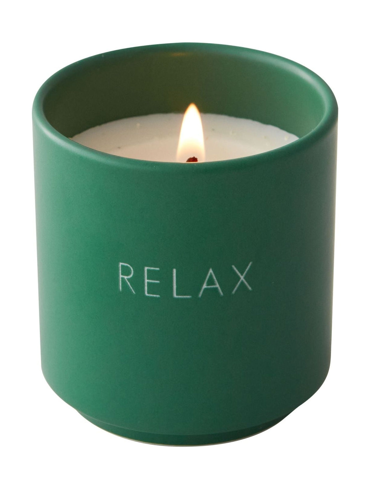 Design Letters Scented Candle Relax, Grass Green