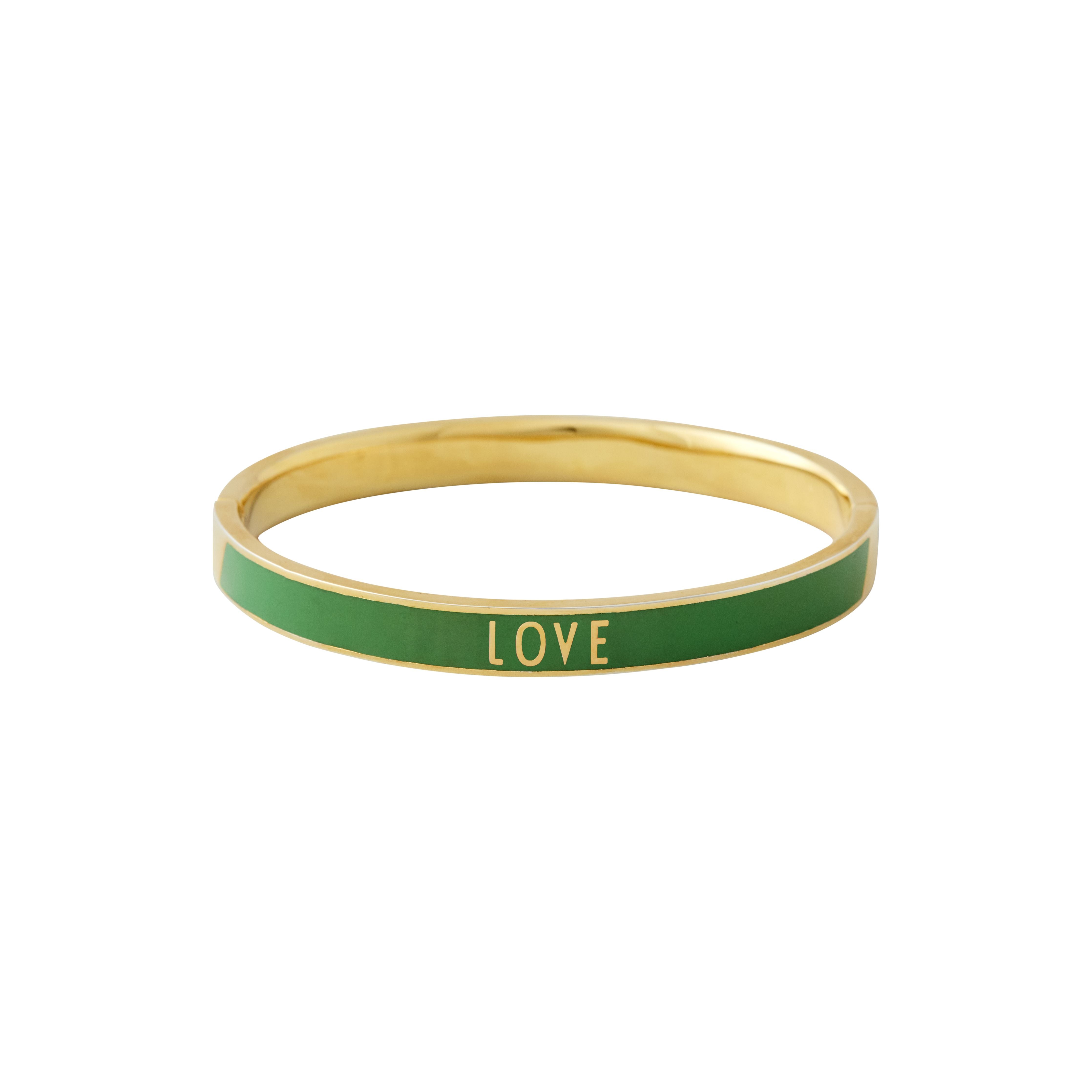 Design Letters Word Candy Bangle Special Edition Love, Forest Green