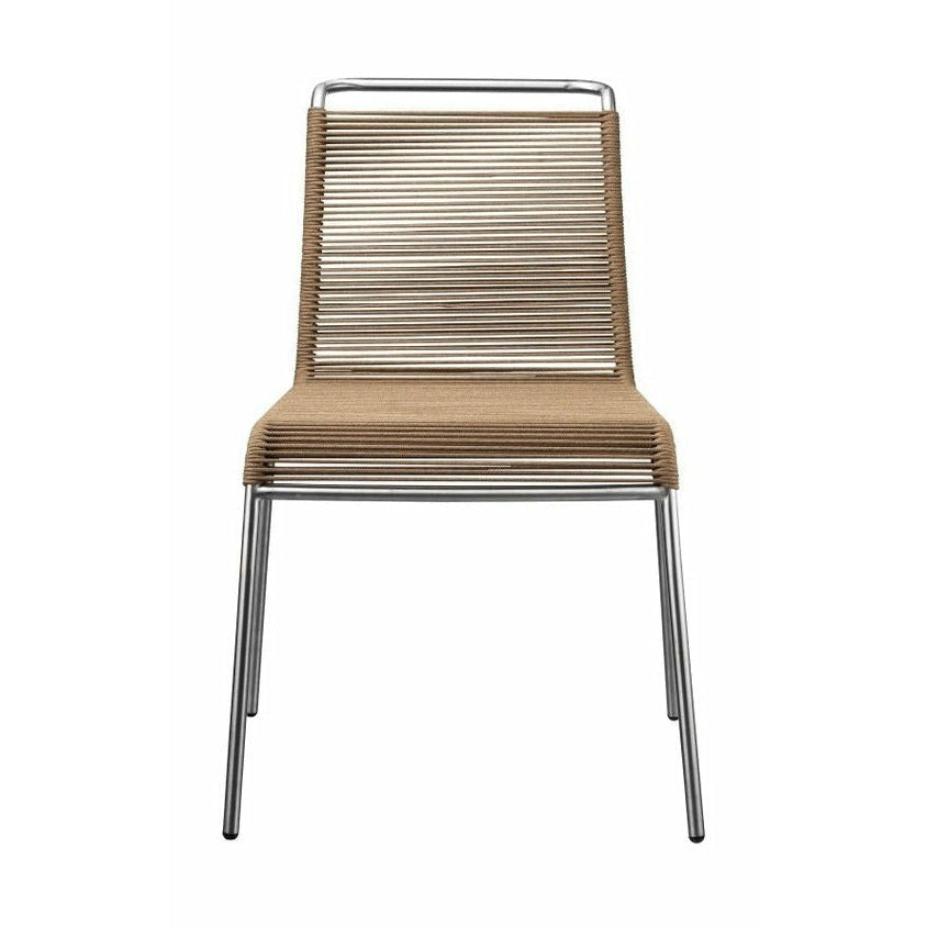 Fdb Møbler M20 Teglgaard Cord Chair, Metal/Brown