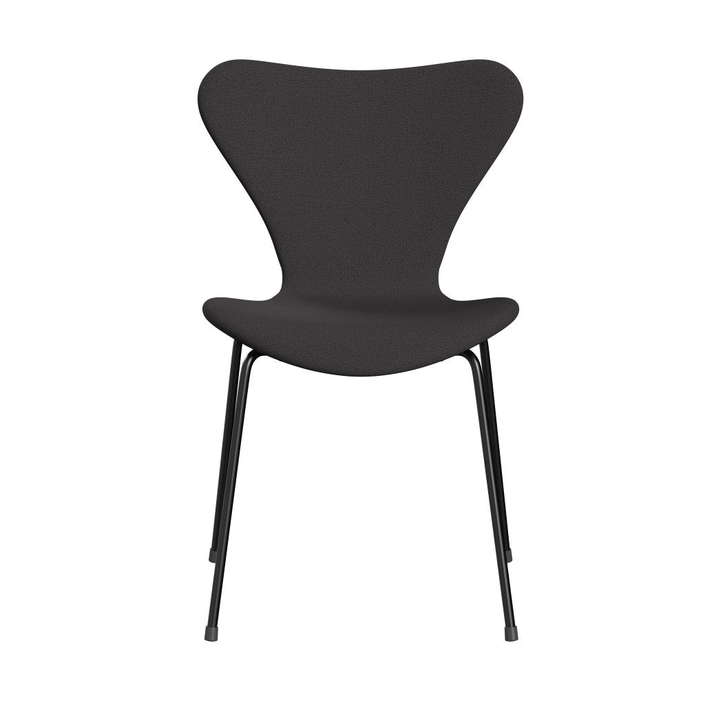 Fritz Hansen 3107 Chair Full Upholstery, Black/Capture Charcoal