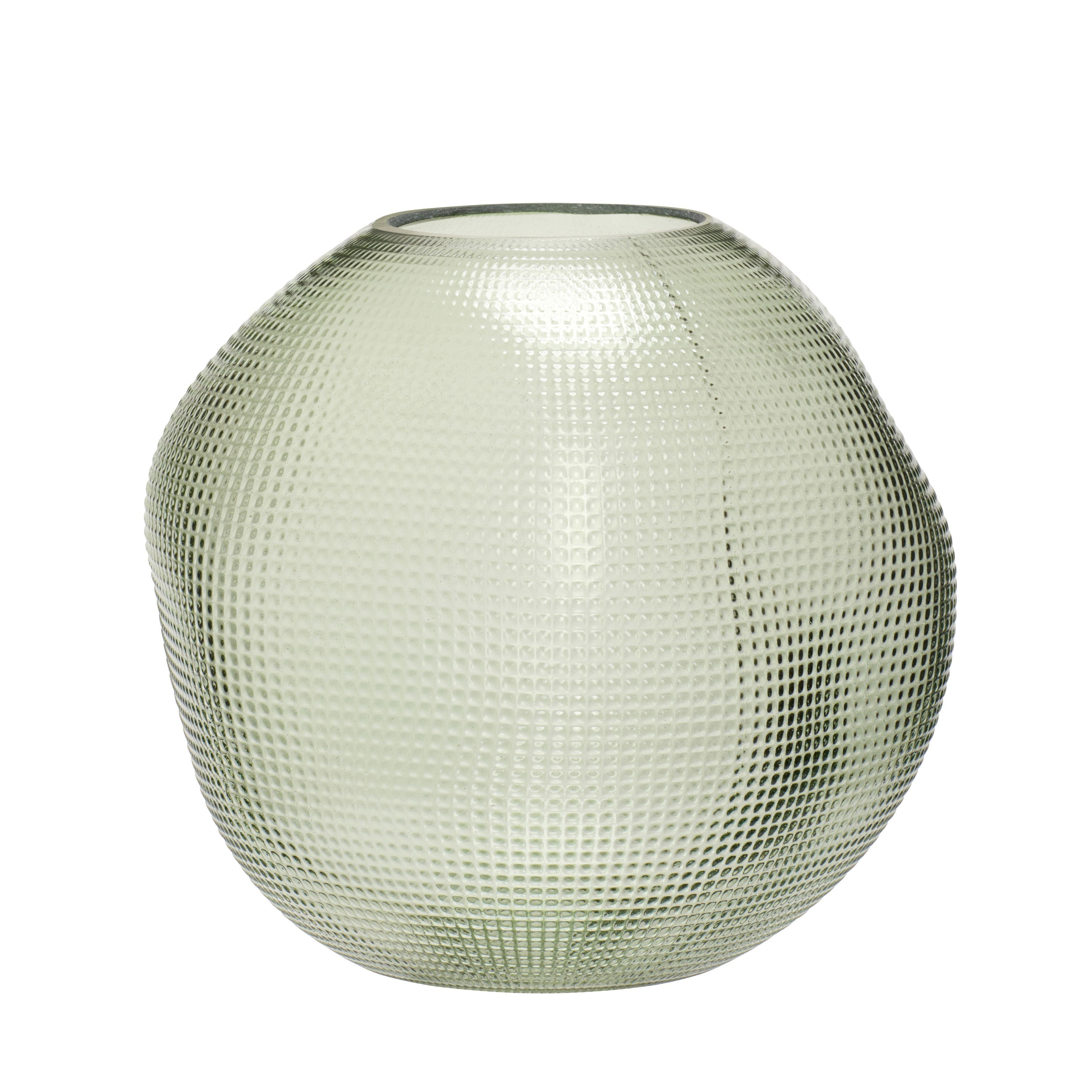 Hübsch Balloon Vase Glass Green