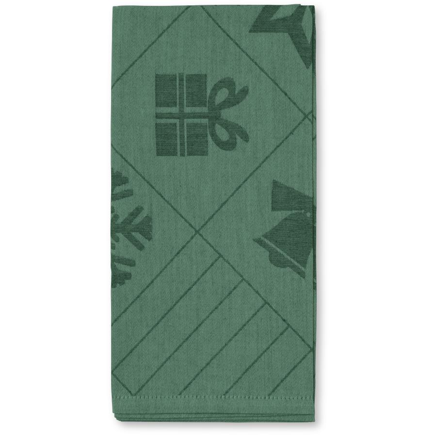 Juna Natale Cloth Napkin 45x45 Cm 4 Pcs., Green