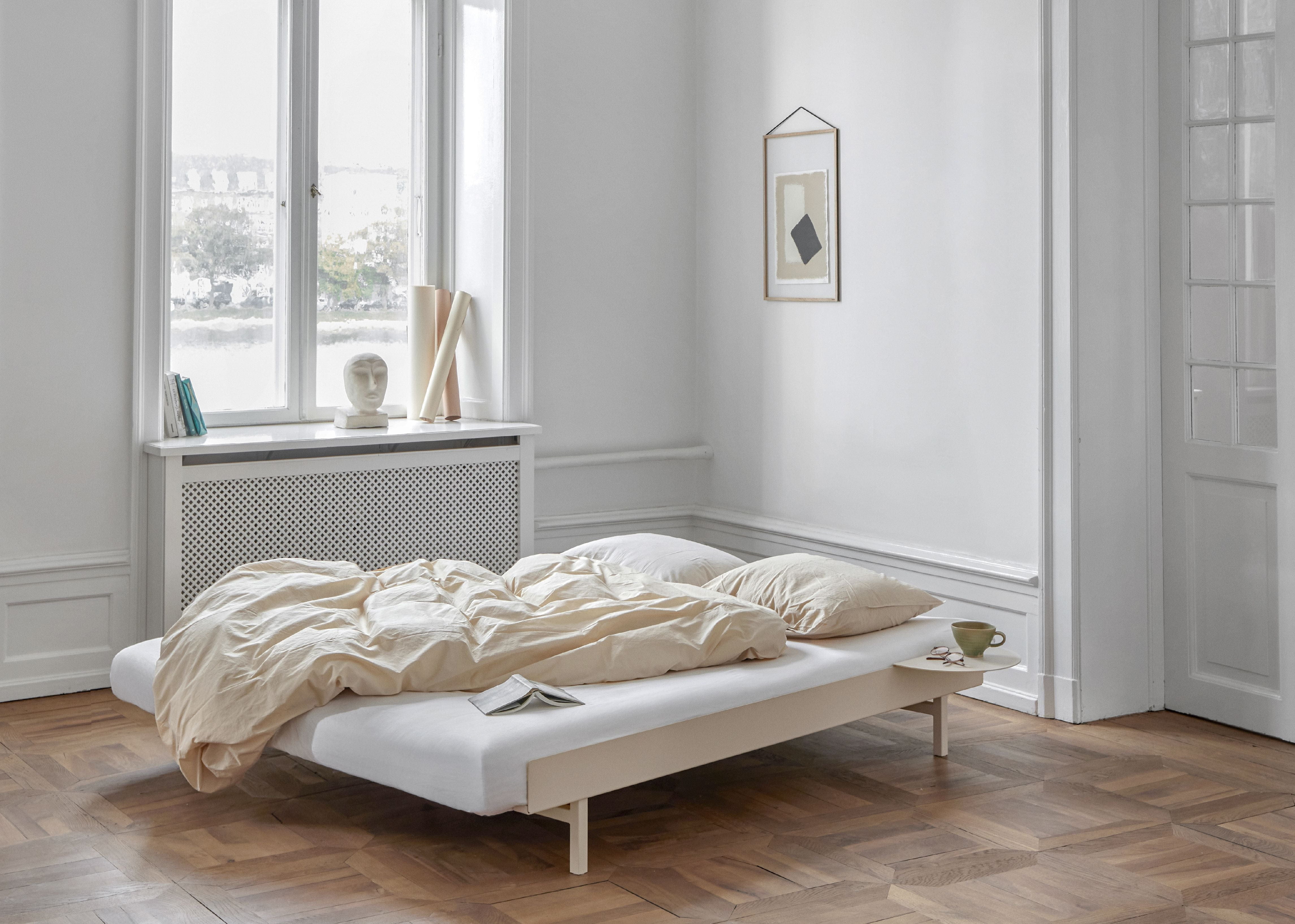Moebe Bed With Bed Slats 160 Cm, Sand