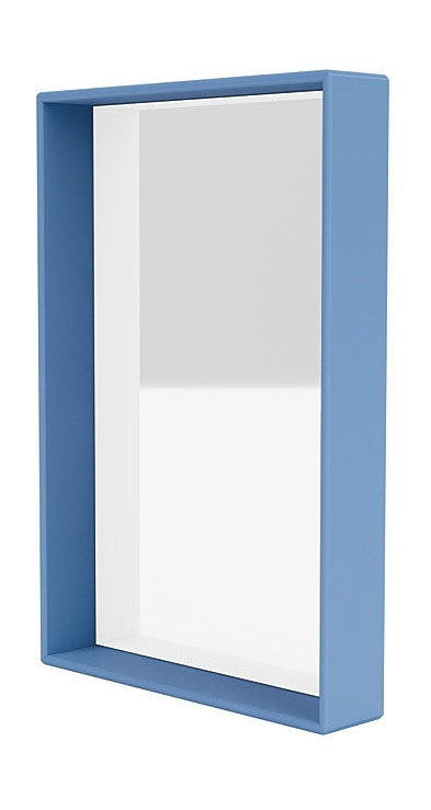 Montana Shelfie Mirror With Shelf Frame, Azure Blue