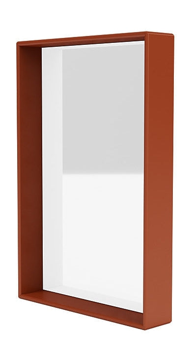Montana Shelfie Mirror With Shelf Frame, Hokkaido Brown