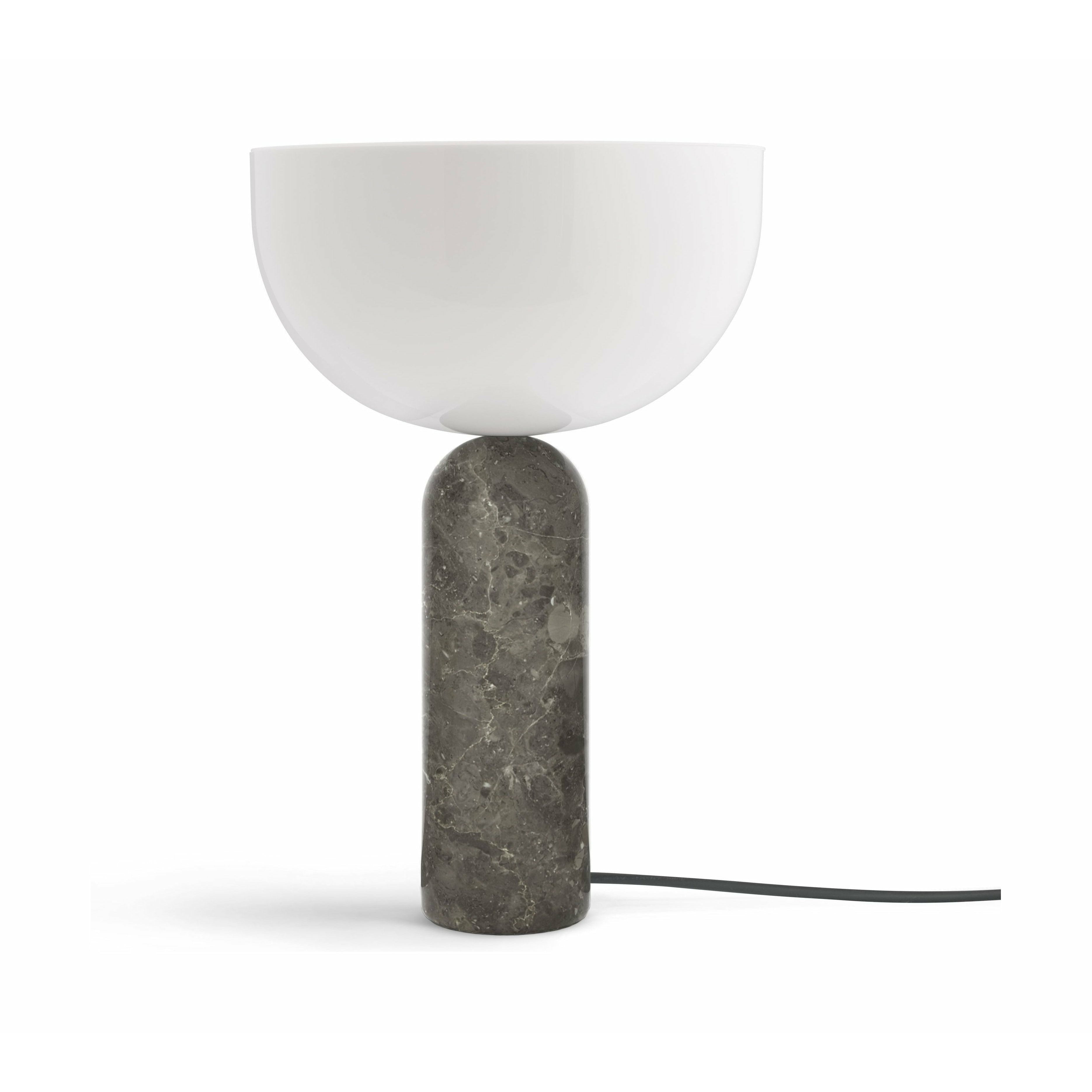 New Works Kizu Table Lamp Gris Du Marais Marble, Large