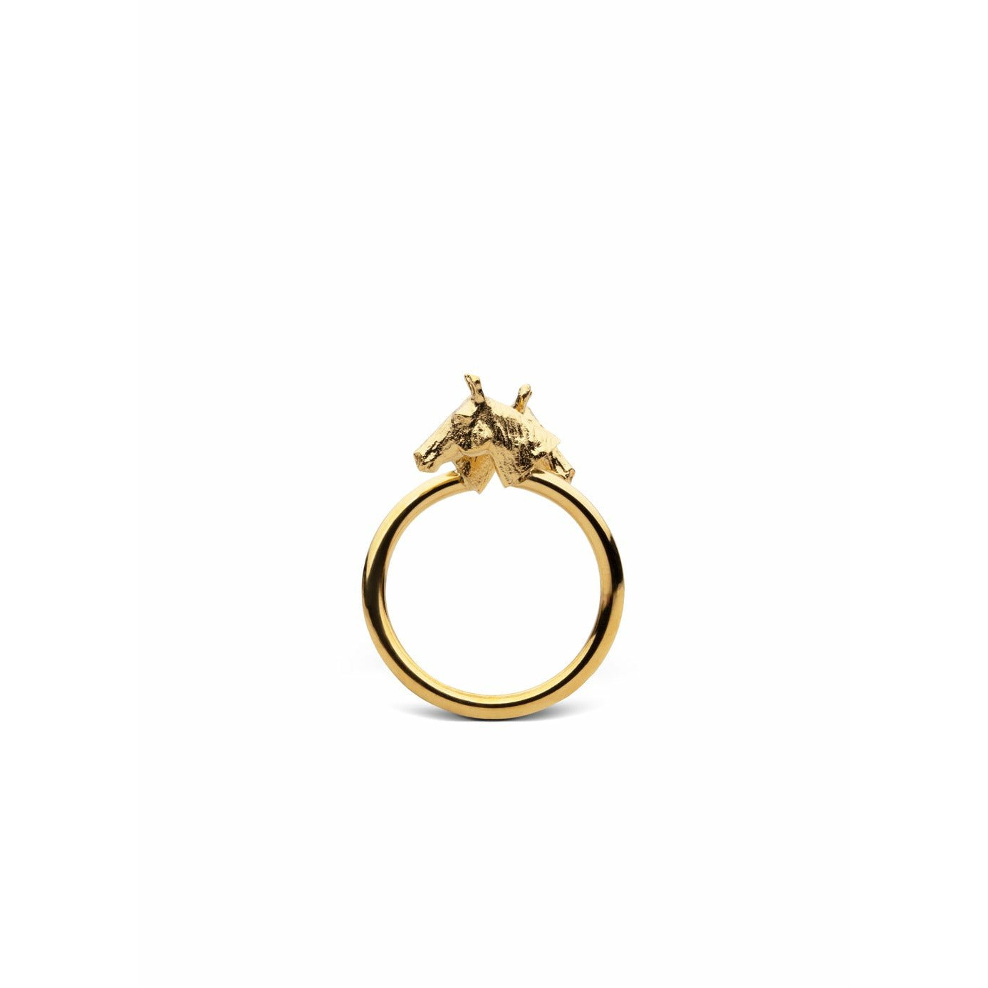 Skultuna Chêne Ring Horse Ring Small Gold Plated, ø1,6 Cm