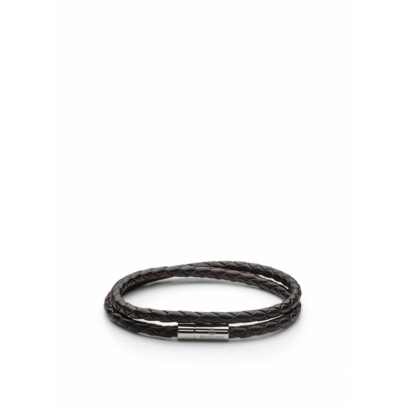 Skultuna Leather Bracelet 4mm Small ø14,5 Cm, Dark Brown