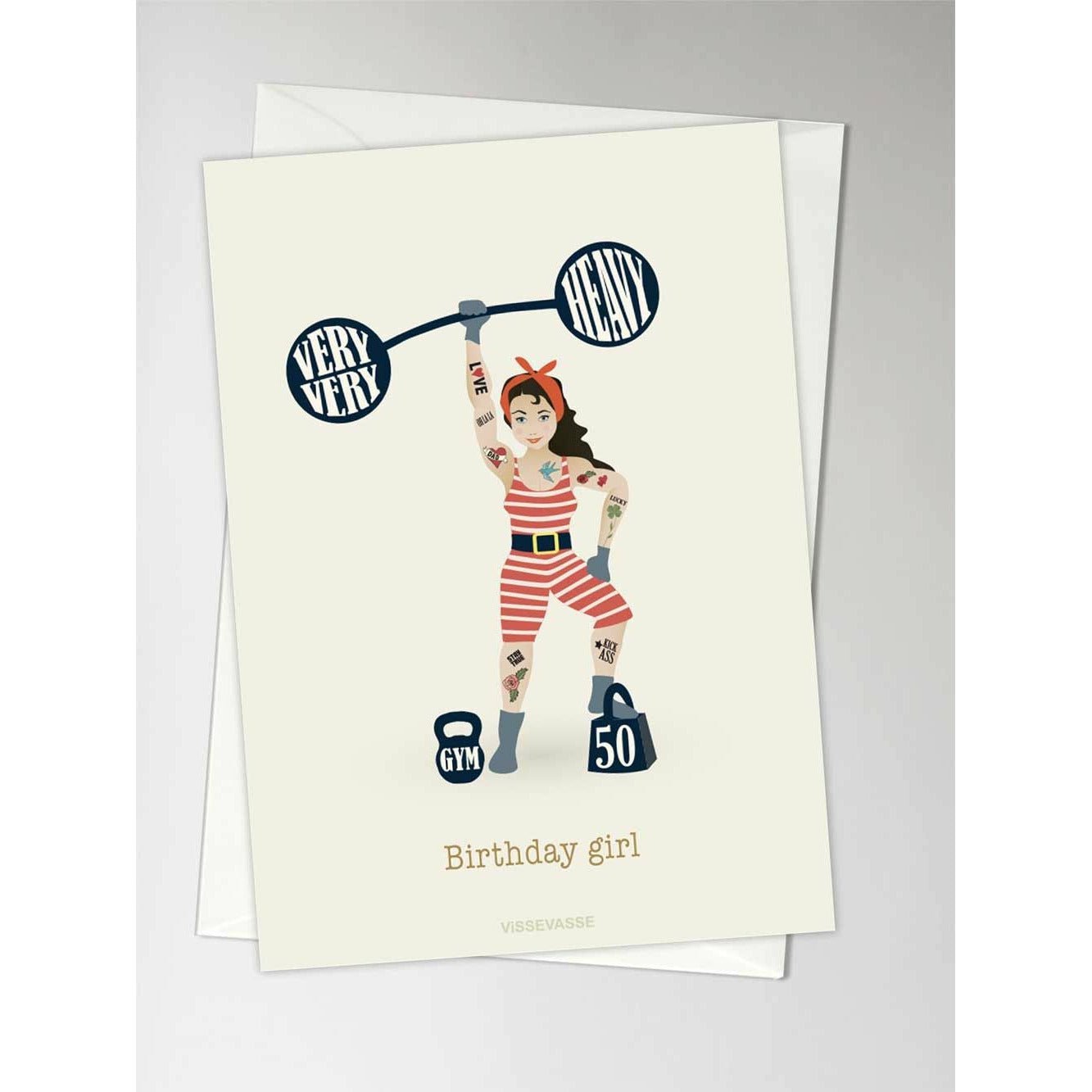 Vissevasse Birthday Girl Greeting Card, A6