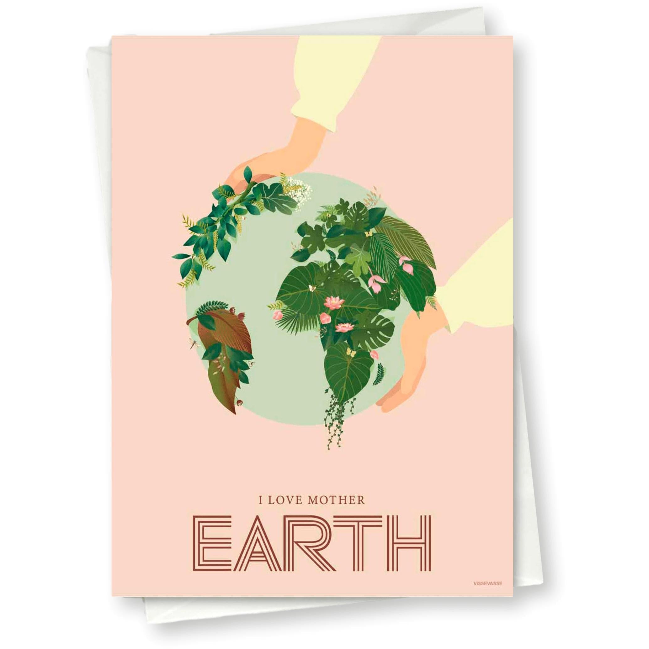 Vissevasse I Love Mother Earth Greeting Card, 10x15 Cm