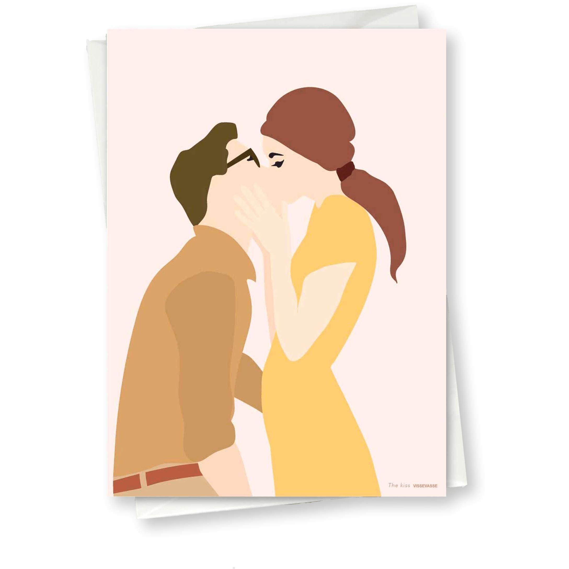 Vissevasse The Kiss Greeting Card, 10x15 Cm