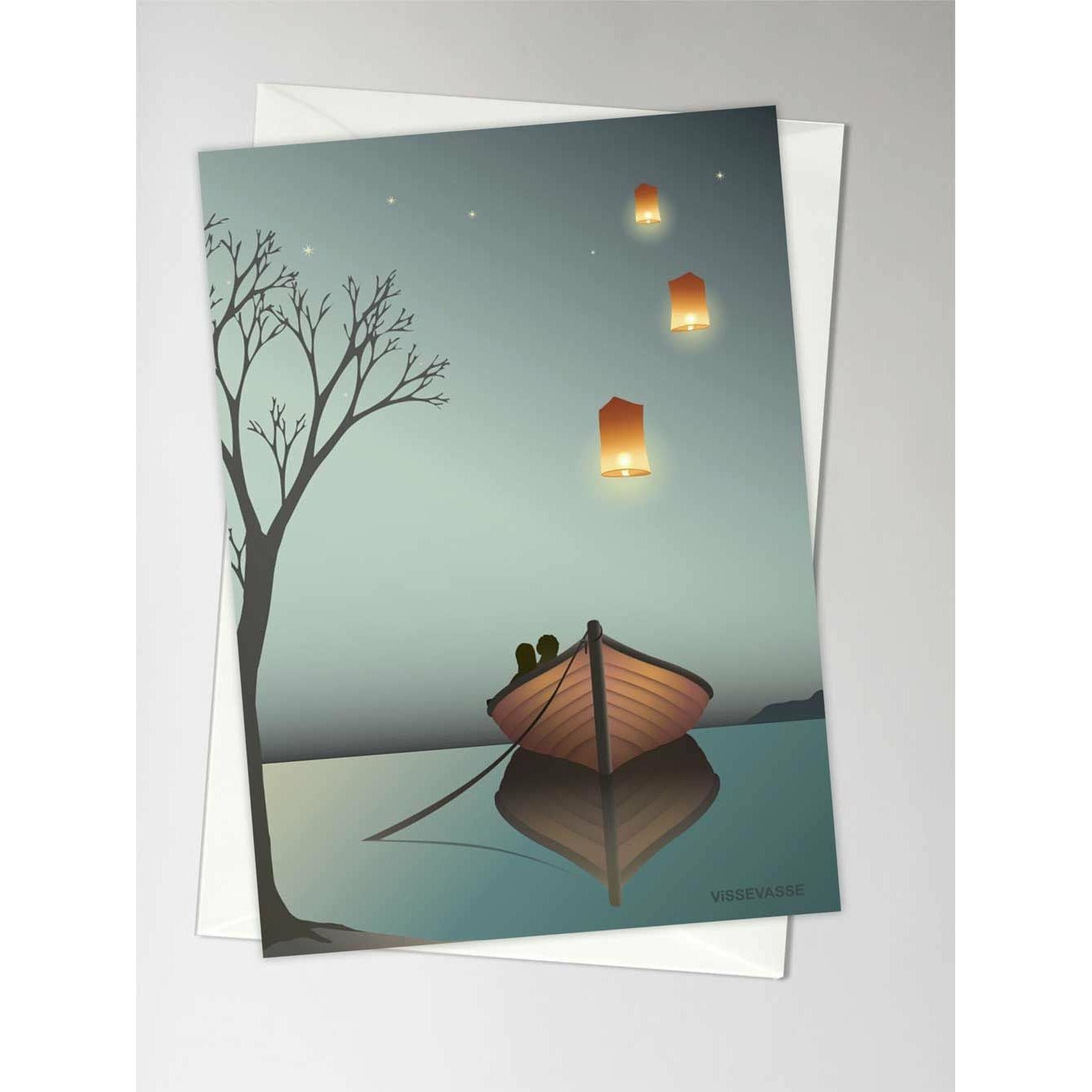 Vissevasse The Lanterns Greeting Card, A6